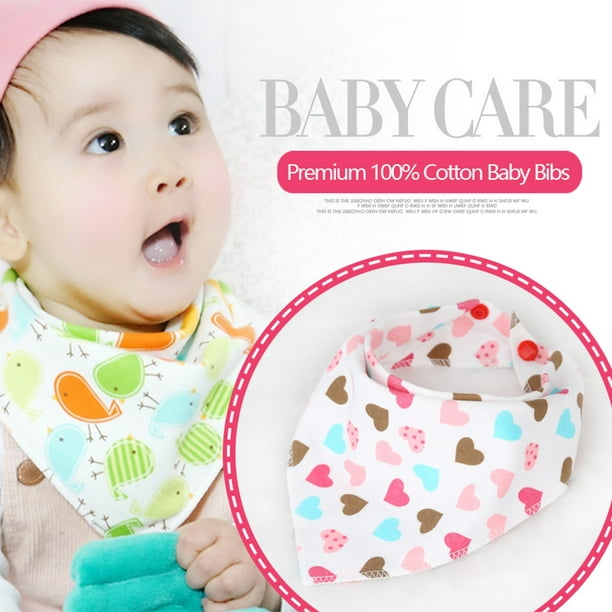 Baby Infant Boy Girl Bandana Bib Feeding Saliva Towel Dribble Triangle Bib ONE